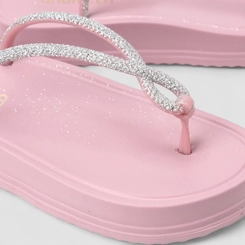 Rasteira Feminina Gabriela Glitter Rosa