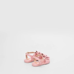 Sandália Molekinha Bebê Detalhe Laço Rosa