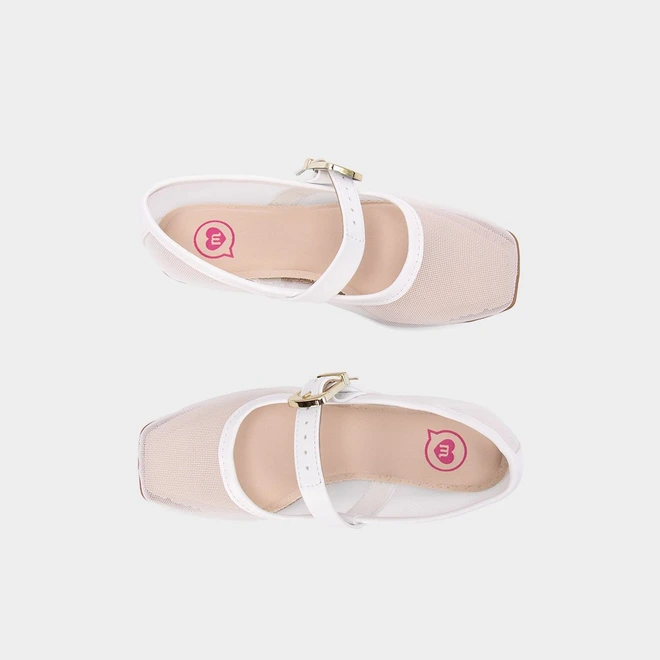 Sapatilha Boneca Infantil Molekinha Tela Branco