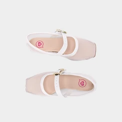 Sapatilha Boneca Infantil Molekinha Tela Branco