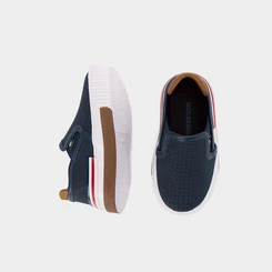 Slip On Bebê Molekinho Calce Fácil Perfuros Marinho
