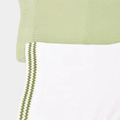 Kit Meia STZ Cano Médio 2 Pares Verde com Branco 34–38