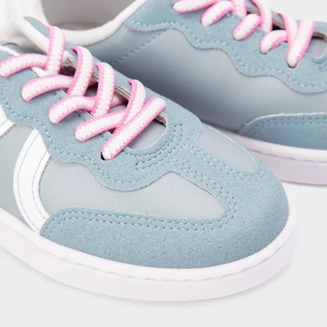 Tênis Casual Infantil Molekinha Glitter Azul
