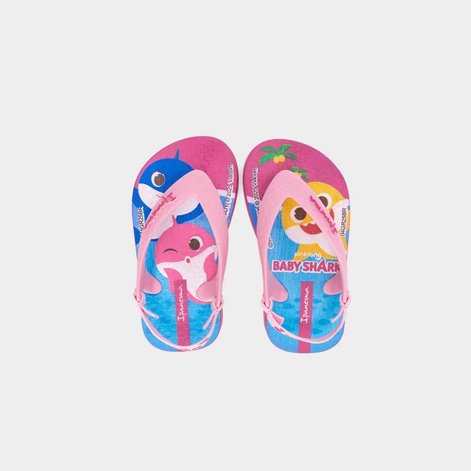 Chinelo Bebê Ipanema Pinkfong Baby Shark Rosa