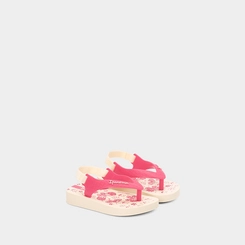 Chinelo Bebê Ipanema Classic Off White & Rosa