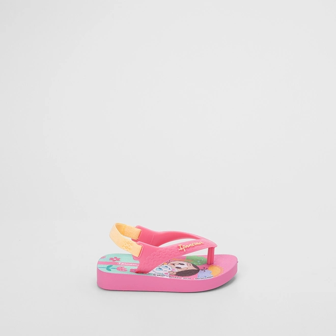 Chinelo Bebê Ipanema Turma da Mônica Rosa & Amarelo