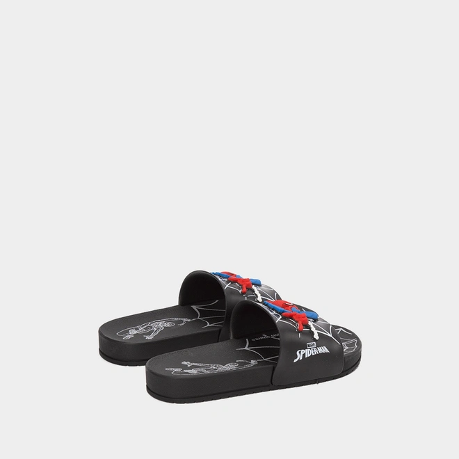 Slide Infantil Grendene Kids Homem Aranha View II Preto