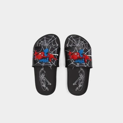 Slide Infantil Grendene Kids Homem Aranha View II Preto