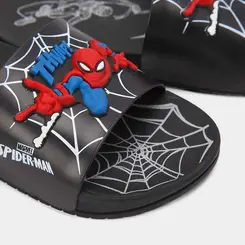Slide Infantil Grendene Kids Homem Aranha View II Preto