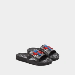 Slide Infantil Grendene Kids Homem Aranha View II Preto