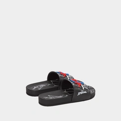 Slide Infantil Grendene Kids Homem Aranha View II Preto