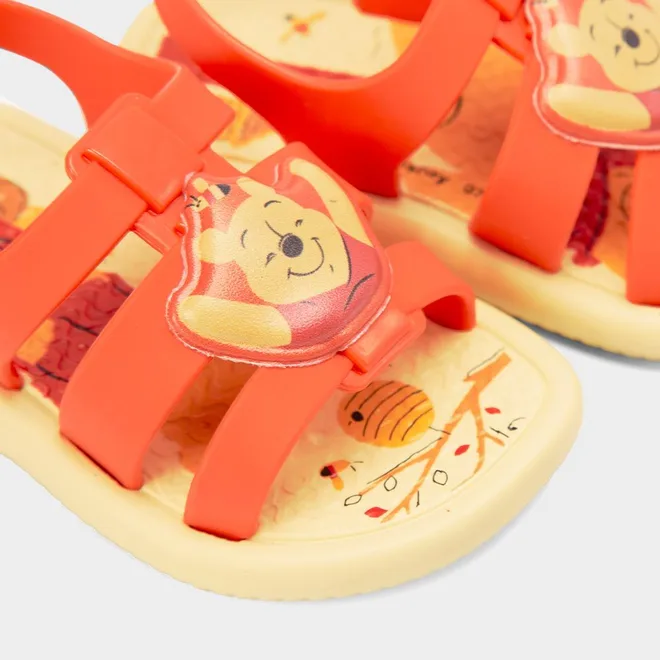 Sandália Bebê Ipanema Ursinho Pooh Amarelo & Laranja