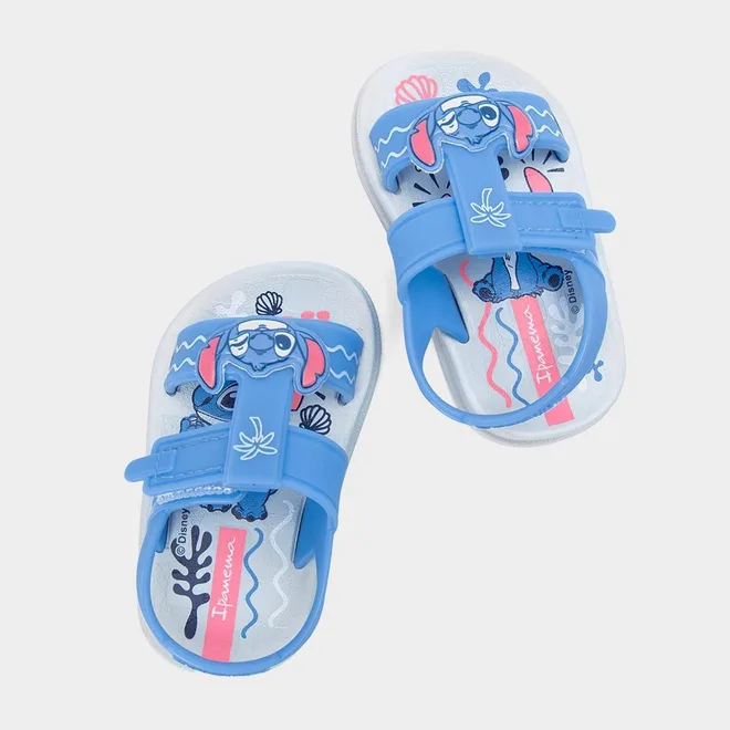 Sandália Bebê Ipanema Friends Stich Azul