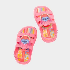Sandália Bebê Ipanema Stitch Rosa Neon