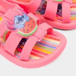 Sandália Bebê Ipanema Stitch Rosa Neon