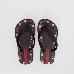 Chinelo Infantil Ipanema Day Vermelho & Preto