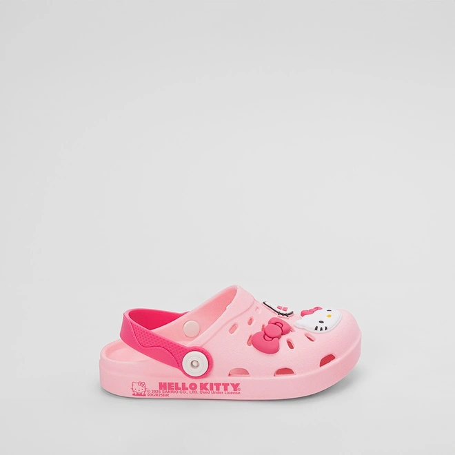 Babuche Infantil Grendene Hello Kitty Hype Rosa