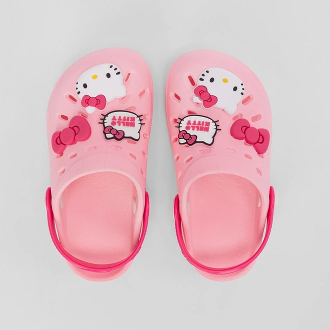 Babuche Infantil Grendene Hello Kitty Hype Rosa