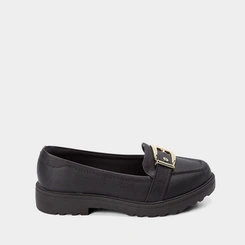 Mocassim Loafer Modare Plataforma Detalhe Fivela Preto