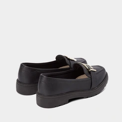 Mocassim Loafer Modare Plataforma Detalhe Fivela Preto