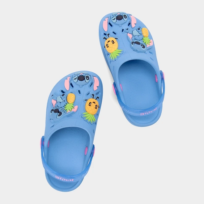 Babuche Infantil Grendene KIds Smile Stitch Azul