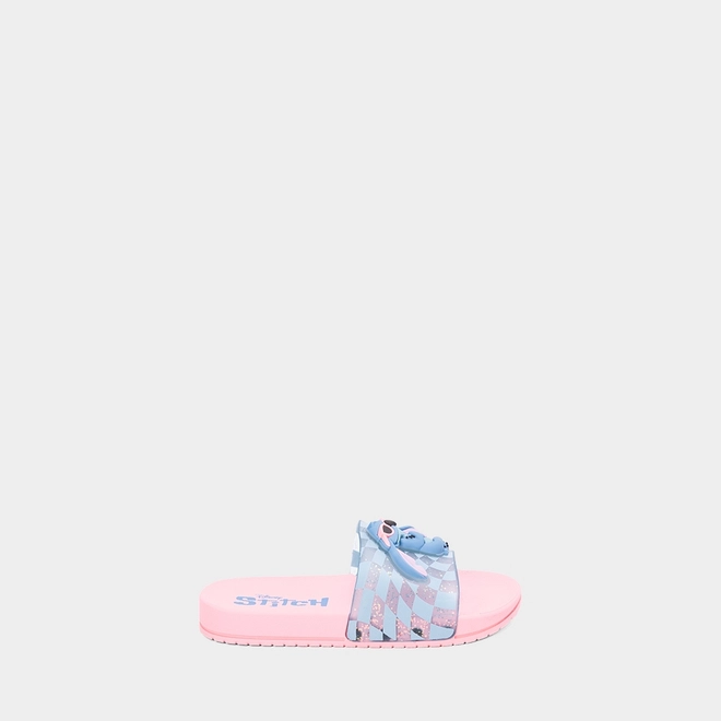 Slide Infantil Disney Stitch Gliter Rosa & Azul