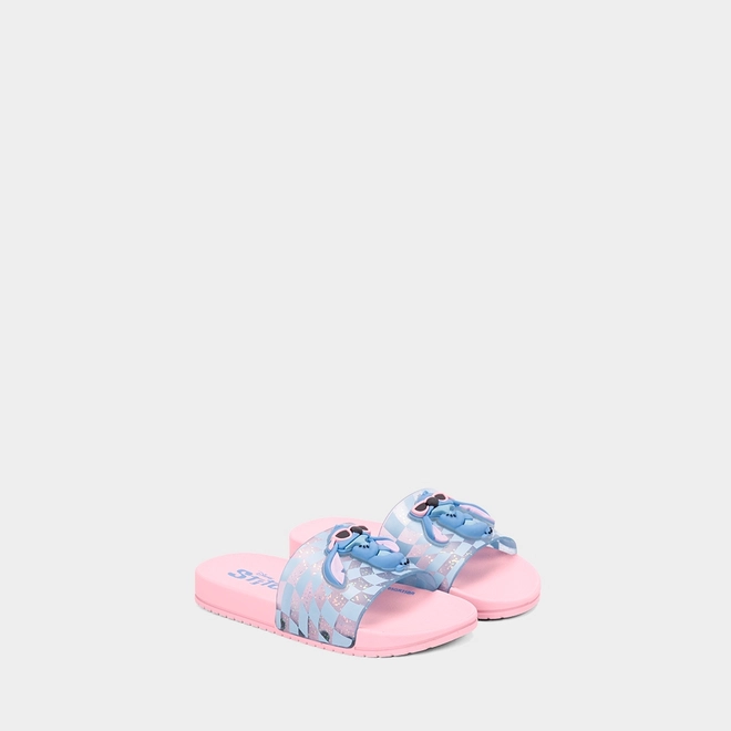 Slide Infantil Disney Stitch Gliter Rosa & Azul