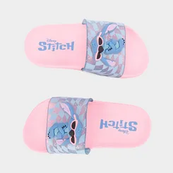 Slide Infantil Disney Stitch Gliter Rosa & Azul