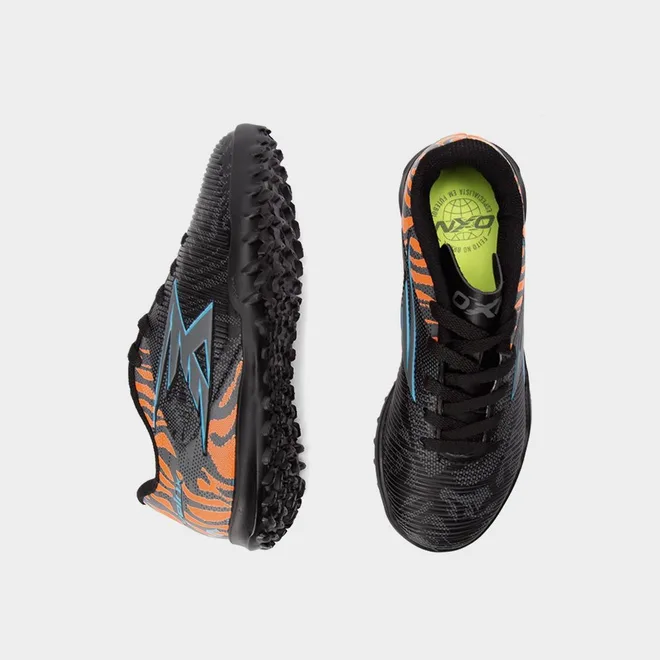 Chuteira Infantil OXN Velox 6 Society Pro Grafite & Laranja