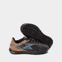 Chuteira Infantil OXN Velox 6 Society Pro Grafite & Laranja