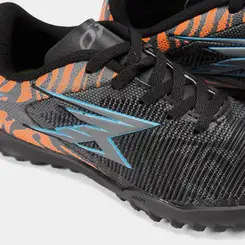 Chuteira Infantil OXN Velox 6 Society Pro Grafite & Laranja