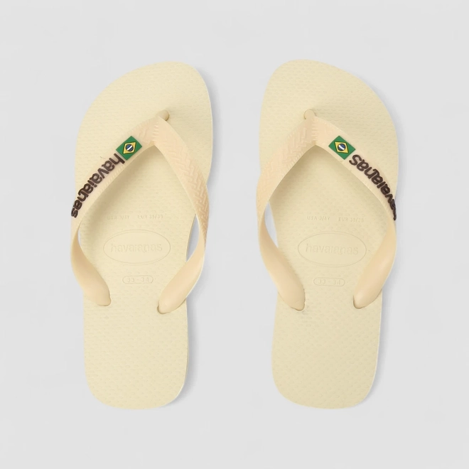 Chinelo Feminino Havaianas Brasil Original Marfim