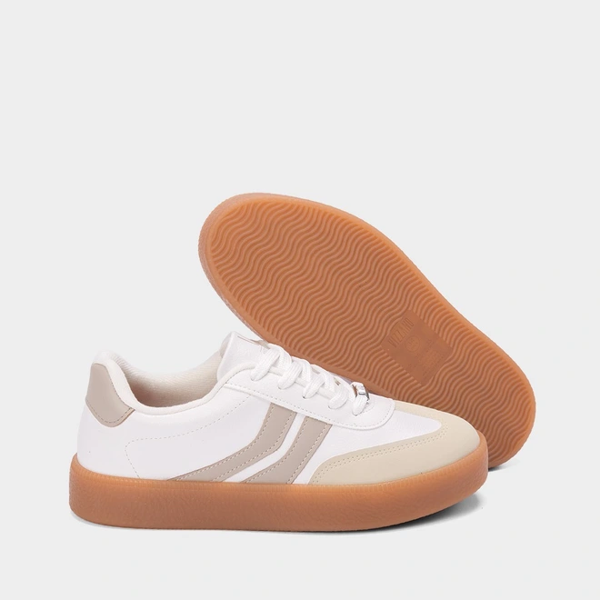 Tênis Casual Feminino Vizzano Retrô Branco