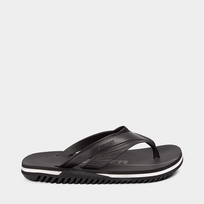 Chinelo Kenner Masculino NK6 Original Preto & Branco