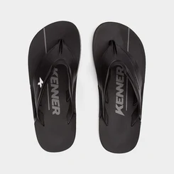 Chinelo Kenner Masculino NK6 Original Preto & Branco