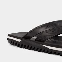 Chinelo Kenner Masculino NK6 Original Preto & Branco
