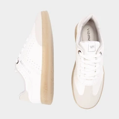 Tênis Casual Via Marte Feminino Prepontos Recortes Perolado Branco