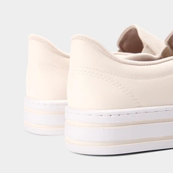 Slip On Feminino Via Marte Flatform Calce Fácil Texturizado Marfim