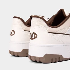 Tênis Casual Feminino Via Marte Flatform Branco & Marrom