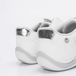 Tênis Casual Feminino Kolosh Perfuros Zíper Branco