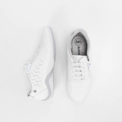 Tênis Casual Feminino Kolosh Perfuros Zíper Branco