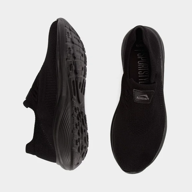 Tênis Esportivo Knit Kolosh Feminino Preto