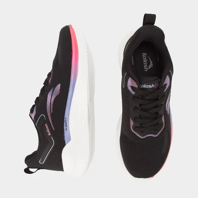 Tênis Esportivo Feminino Kolosh Preto