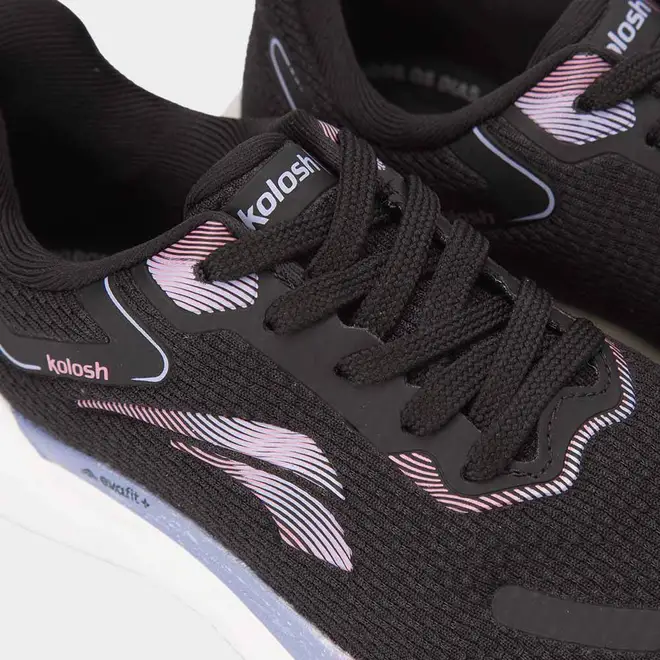 Tênis Esportivo Feminino Kolosh Preto