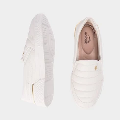Slip On Feminino Kolosh Calce Fácil Branco