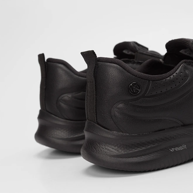 Tênis Casual Feminino Kolosh Sport Almeria Zíper Preto