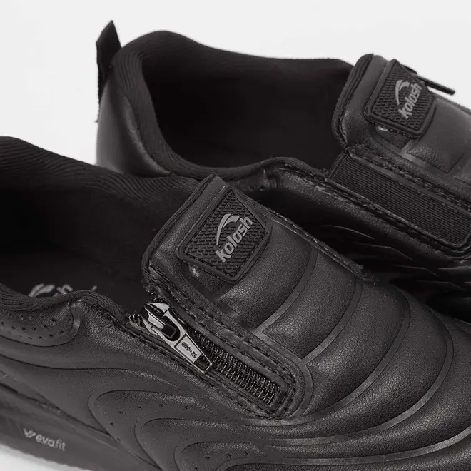 Tênis Casual Feminino Kolosh Sport Almeria Zíper Preto