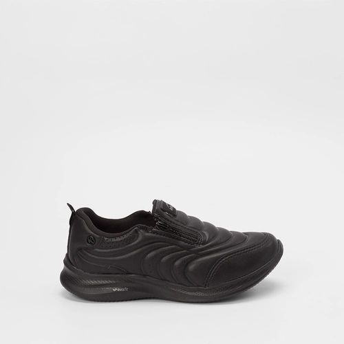 Tênis Casual Feminino Kolosh Sport Almeria Zíper Preto