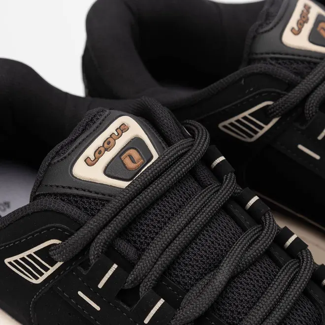 Tênis Casual Masculino Logus Com Solado Bicolor Nobuck Preto