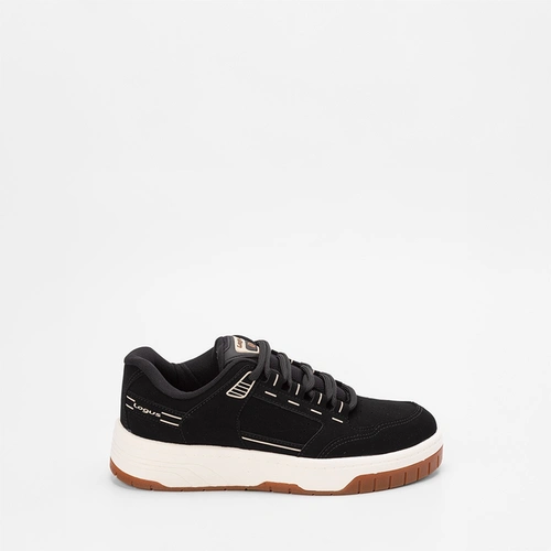 Tênis Casual Masculino Logus Com Solado Bicolor Nobuck Preto